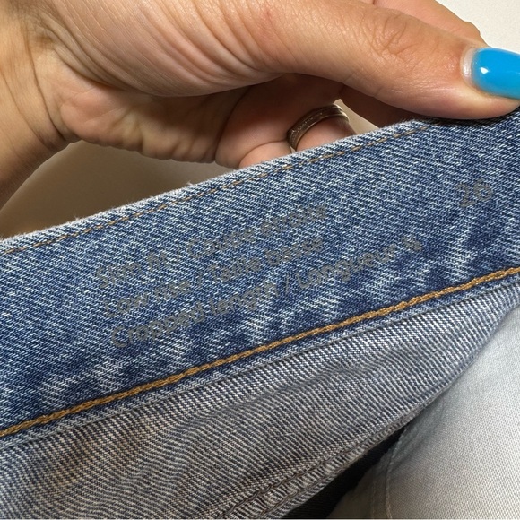 COS Slim Fit Low Rise Cropped Jeans Women’s Size 26 Blue Cotton Denim - Picture 12 of 12
